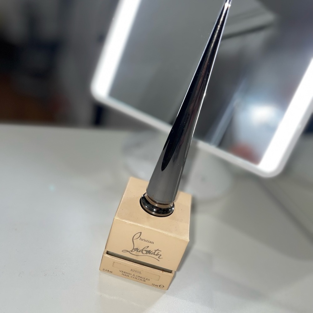 christian louboutin nail polish,  khol, never been used, brand new, color black